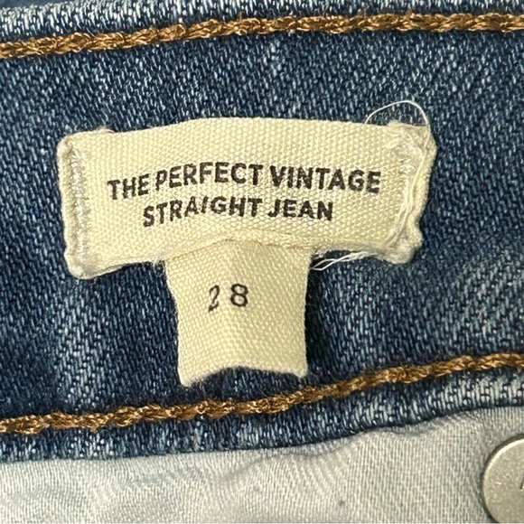 Madewell The Perfect Vintage Straight Jean Denim Women’s Casual Sz 28 - Picture 3 of 8
